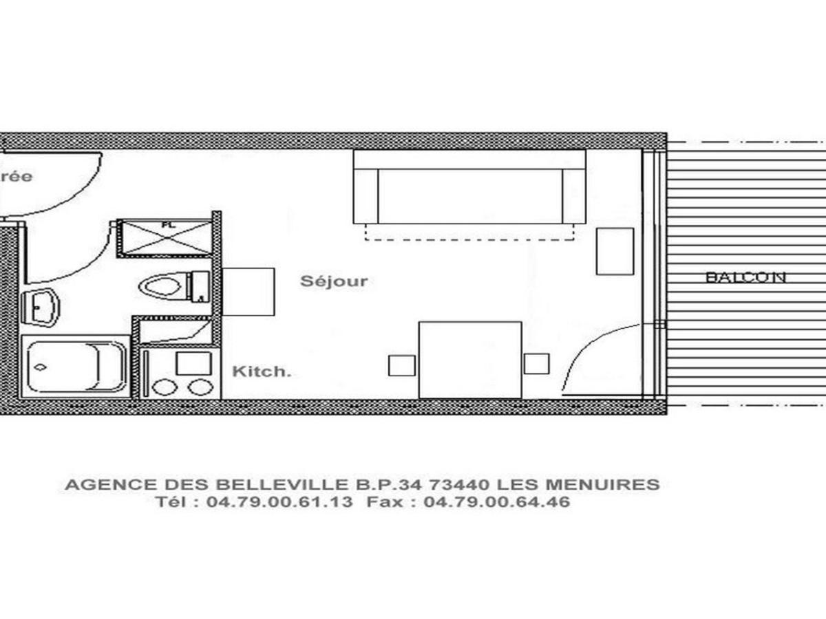 Studio Cosy Pour 2 Au Coeur De La Croisette, Acces Pistes A 150M - Fr-1-344-1029 Apartamento Saint-Martin-de-Belleville Exterior foto